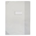 OXFORD Protège-cahier 24 x 32 cm Strong Line cristal + renforcés 30/100e. Coloris incolore