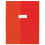 OXFORD Protège-cahier 24 x 32 cm Strong Line cristal + renforcés 30/100e. Coloris rouge