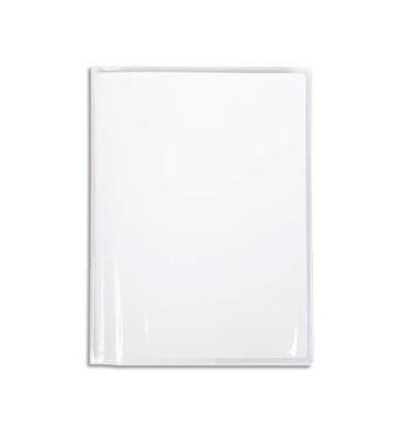 CALLIGRAPHE Protège-cahier Cristal transparent 12/100e 24 x 32 cm avec porte-étiquette