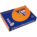 CLAIREFONTAINE Ramette de 500 feuilles papier couleur TROPHEE 80g A4 orange vif