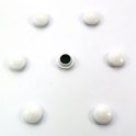 5 ETOILES Boîte de 7 aimants 20 mm ronds blanc