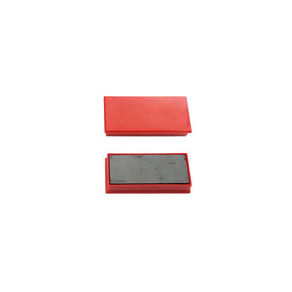 5 ETOILES Plaquette de 2 aimants rectangulaires 2,3 x 5,5 cm rouge