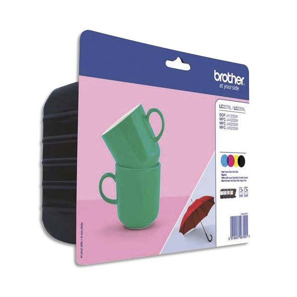 BROTHER Pack 4 couleurs jetd'encre LC227XLVALBP