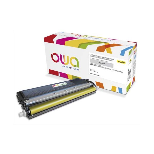 OWA BY ARMOR Cartouchetoner laser jaune compatible Brother TN-230Y