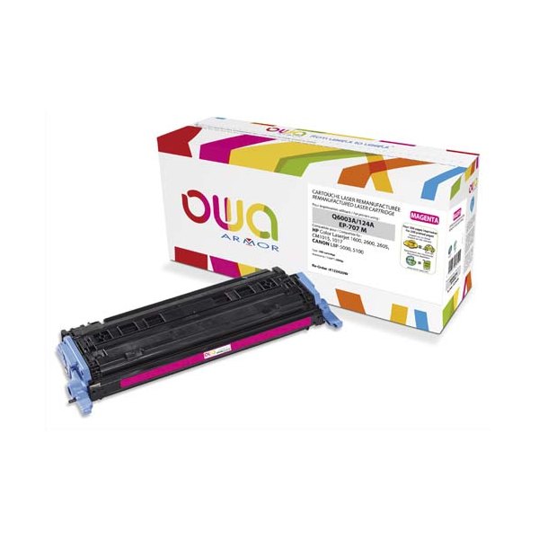 OWA BY ARMOR Cartouche toner laser magenta compatible HP Q6003A / Canon EP-707M