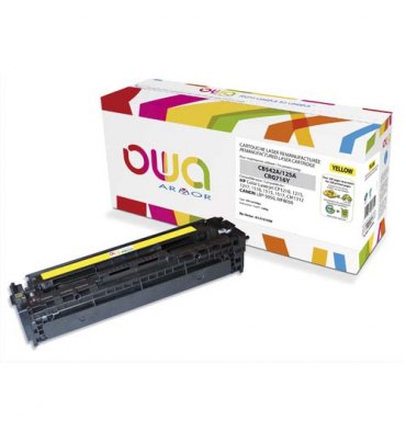 OWA BY ARMOR Cartouche toner laser jaune compatible HP CB543A / Canon CRG716Y