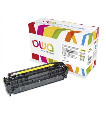 OWA BY ARMOR Cartouche toner laser jaune compatible HP CC532A / CANON CRG718Y