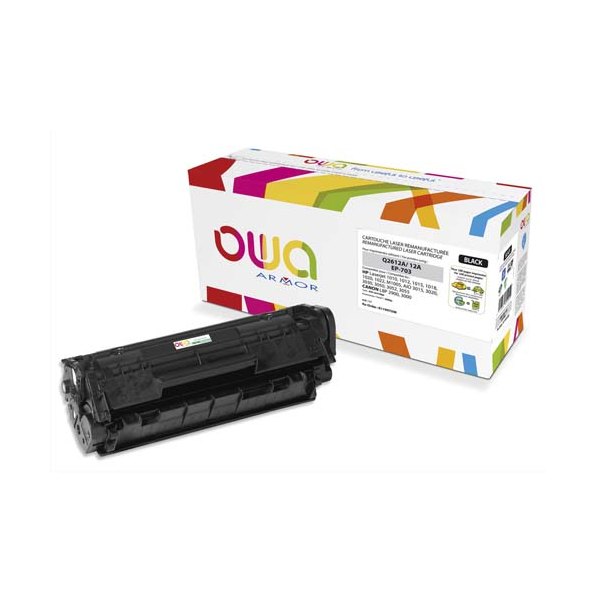 OWA BY ARMOR Cartouche toner compatible laser noir HP Q2612A / Canon EP-703