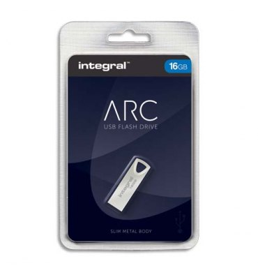 INTEGRAL Clé USB 2.0 Métal ARC 16Go INFD16GBARC + Redevance