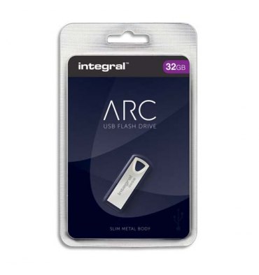 INTEGRAL Clé USB 2.0 Métal ARC 32Go INFD32GBARC + Redevance