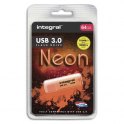 INTEGRAL Clé USB 3.0 Neon 64Go Orange INFD64GoNEONOR3.0 + redevance