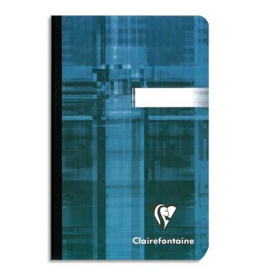 CLAIREFONTAINE Carnet reliure brochure 11 x 17 cm 192 pages petits carreaux papier 90g