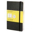 MOLESKINE Carnet de notes couverture souple 9 x 14 cm 192 pages quadrillées 5x5. Coloris noir