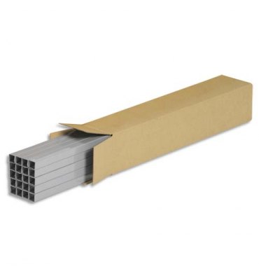 EMBALLAGE Caisse longue en carton brun simple cannelure - Dimensions : 60 x 10 x 10 cm 