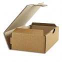 EMBALLAGE Boîte postale en carton brun simple cannelure - Dimensions : 24 x 5 x 17 cm 