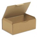 EMBALLAGE Boîte postale en carton brun simple cannelure - Dimensions : 35 x 13 x 22 cm 