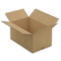 EMBALLAGE Paquet de 20 caisses américaine simple cannelure en kraft écru - Dimensions : 80 x 40 x 50 cm
