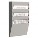 PAPERFLOW Trieur horizontal 6 cases A4, coloris gris - 31,1 x 50,2 x 7,9 cm
