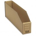 EMBALLAGE Paquet de 50 bacs à bec de stockage en carton brun 5,1 x 11,2 x 30,1 cm