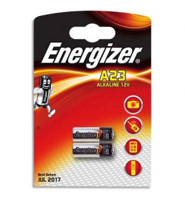 ENERGIZER Blister de 2 piles alcalines A23/E23A