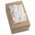 HYGIENE Boîte de 10 Kg de Chiffons en coton blanc Jersey - Format : 60 x 40 cm