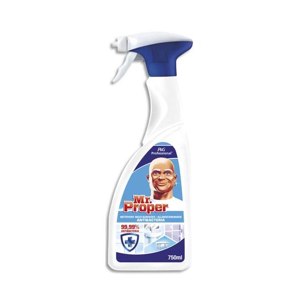 MR PROPRE Spray Détergent 4 en 1 : Nettoie, désinfecte, détartre et désodorise pour sanitaires