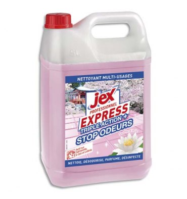 JEX Professionnel Express Bidon de 5L Nettoyant multi-usages triple action+ plus parfum Souffle d'Asie