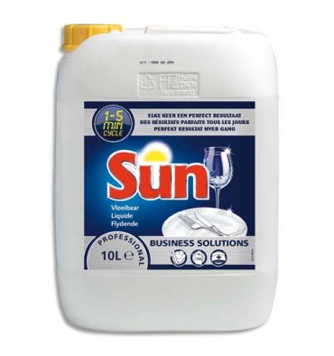 SUN PROFESSIONAL Bidon de 10 Litres Détergent liquide de lavage pour lave-vaisselle