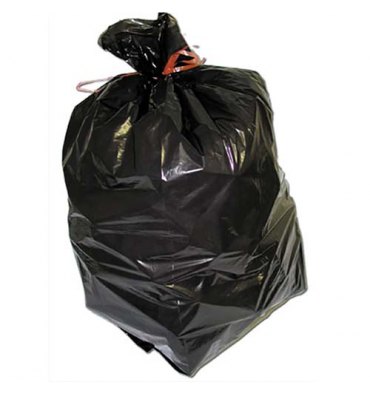 SAC POUBELLES Carton de 200 sacs-poubelle 130L noirs 20 microns en polyéthylène super économiques