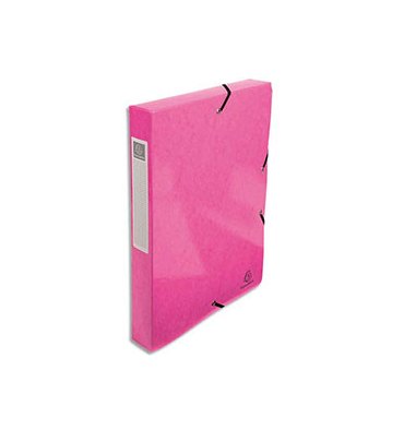 EXACOMPTA Boîte de classement IDERAMA A4 dos de 40 mm, coloris rose