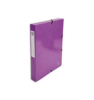 EXACOMPTA Boîte de classement IDERAMA A4 dos de 40 mm, coloris violet