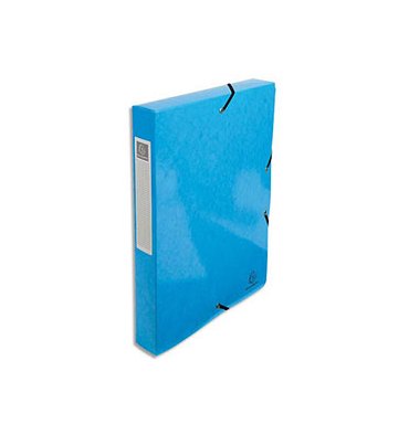 EXACOMPTA Boîte de classement IDERAMA A4 dos de 40 mm, coloris bleu ciel