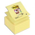 POST-IT Lot de 5 recharges Z-notes Super Sticky jaune 90 feuilles lignées 10,1 x 10,1 cm