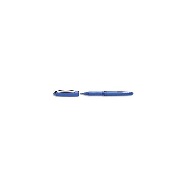SCHNEIDER Roller à encre bleue avec pointe conique hybride 0,5 mm avec grip ergonomique caoutchouté