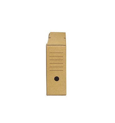NEUTRE Boîtes à archives Eco, dos de 10 cm, en carton ondulé kraft brun