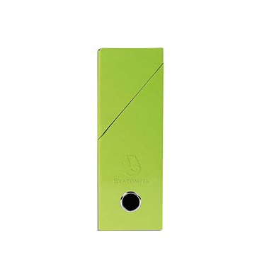 EXACOMPTA Boîte de transfert Iderama, carte lustrée pelliculée, dos 9 cm, 25 x 33 cm, coloris vert anis
