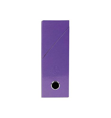 EXACOMPTA Boîte de transfert Iderama, carte lustrée pelliculée, dos 9 cm, 25 x 33 cm, coloris violet