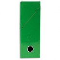 EXACOMPTA Boîte de transfert Iderama, carte lustrée pelliculée, dos 9 cm, 25 x 33 cm, coloris vert foncé