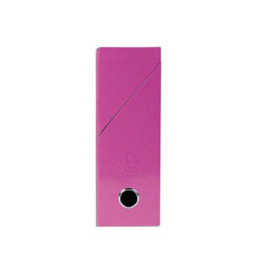 EXACOMPTA Boîte de transfert Iderama, carte lustrée pelliculée, dos 9 cm, 25 x 33 cm, coloris rose