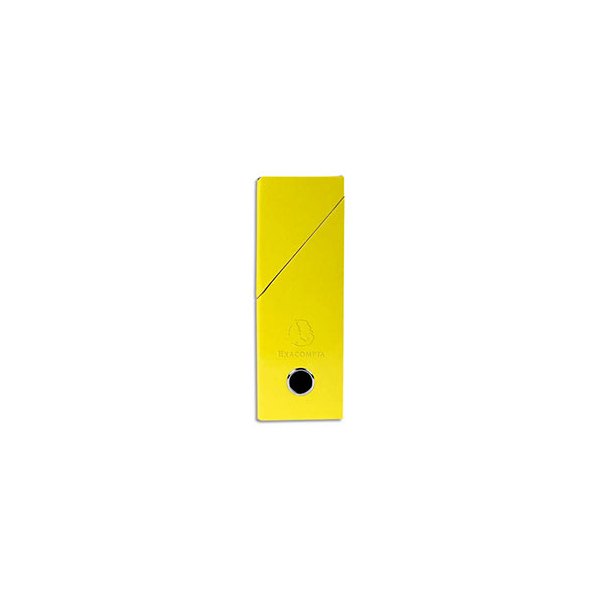 EXACOMPTA Boîte de transfert Iderama, carte lustrée pelliculée, dos 9 cm, 25 x 33 cm, coloris jaune