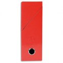 EXACOMPTA Boîte de transfert Iderama, carte lustrée pelliculée, dos 9 cm, 25 x 33 cm, coloris rouge