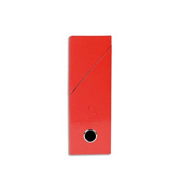 EXACOMPTA Boîte de transfert Iderama, carte lustrée pelliculée, dos 9 cm, 25 x 33 cm, coloris rouge