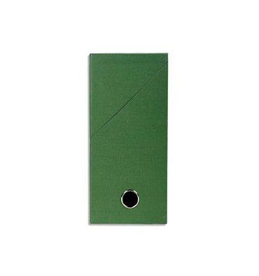 EXACOMPTA Boîte de transfert, carton rigide recouvert de papier toilé, dos 12 cm, 25 x 33 cm, vert