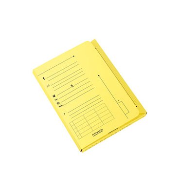 ELBA Paquet de 25 chemises 2 rabats HV ULTIMATE® pour dossiers suspendus kraft 240g, coloris jaune pastel