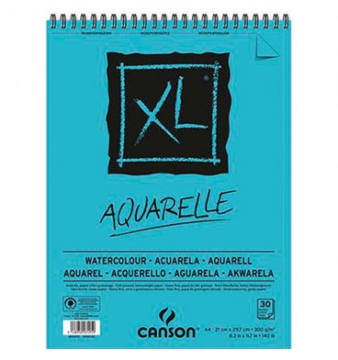 CANSON Album de 30 feuilles XL Aquarelle format A4 à spirale