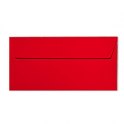CLAIREFONTAINE Paquet de 20 enveloppes 120g POLLEN 11 x 22 cm (DL). Coloris rouge groseille