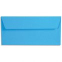 CLAIREFONTAINE Paquet de 20 enveloppes 120g POLLEN 11 x 22 cm (DL). Coloris bleu turquoise
