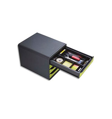 EXACOMPTA Organisateur pour tiroir DRAWINSERT, compartiments amovibles. 29,8 x 24,6 x 3,6 cm. Noir