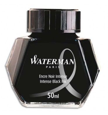 WATERMAN Flacon de 50 ml d'encre noire intense