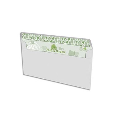 OXFORD Enveloppes recyclées Oxford - extra blanches - 90g - format DL 110 x 220 mm - boîte de 500 